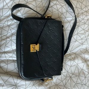 Black Louis Vuitton Monogram Empreinte Pochette Métis